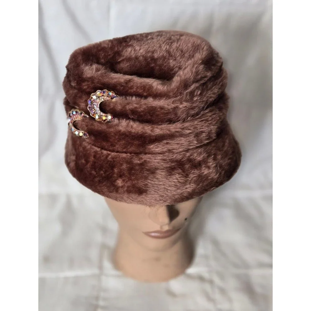 Selene Made in Austria Lodge Chic Winter Hat with Decorative Jewel Accent